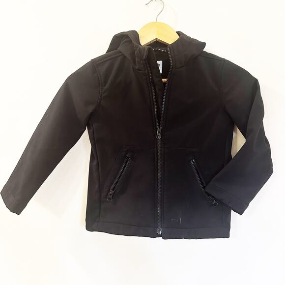 Gap Black Windbreaker Jacket sz XS Unisex Gap Wind Buster 2 Jacket sz XS (4-5) - Picture 1 of 6